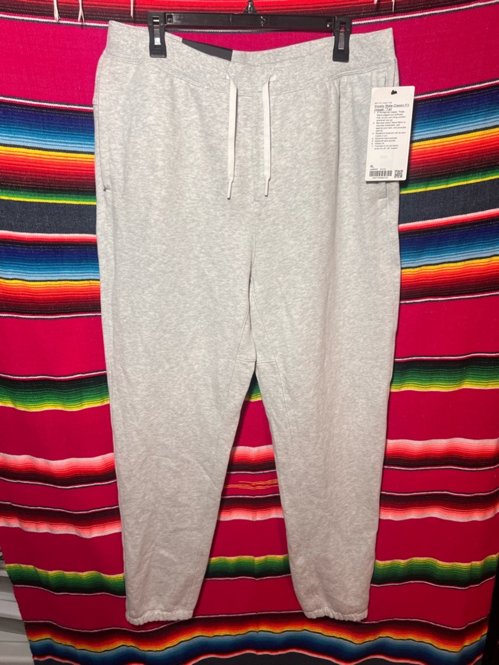 NWT Lululemon Steady State Classic-Fit
Jogger *Tall Heathered Light Grey Size XL